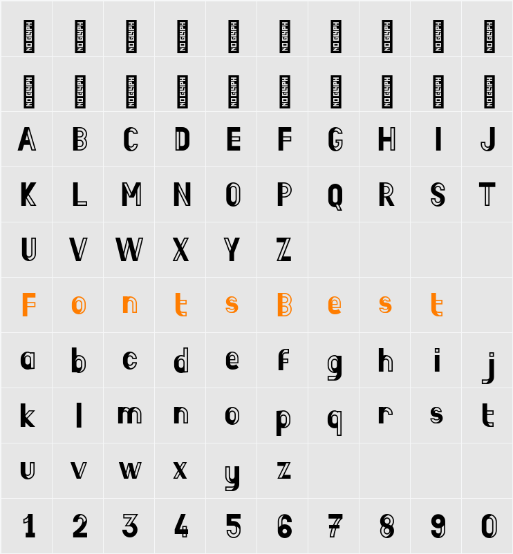 Boisu Stroke Character Map