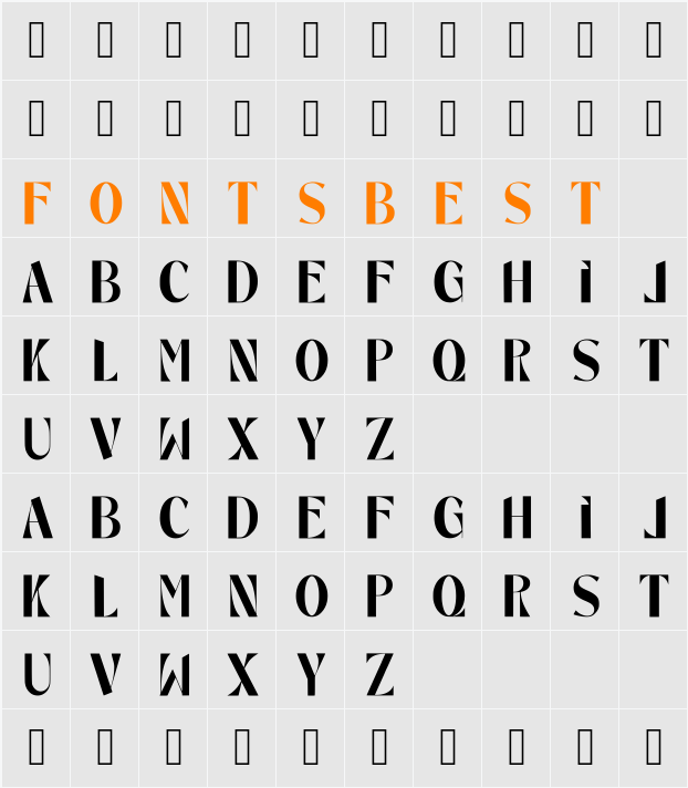 Kerao Character Map