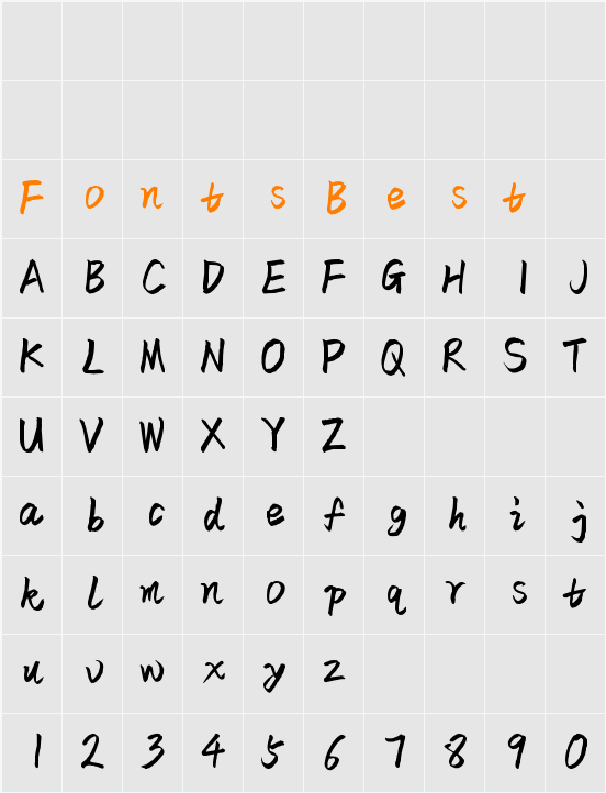 Zhiyong Elegant Character Map