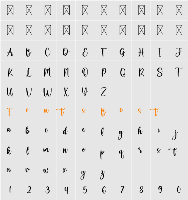 Better Together Character Map