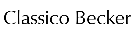 Classico Becker Font Image
