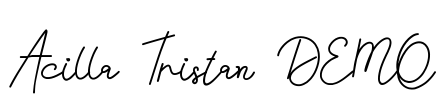 Acilla Tristan DEMO Font Image