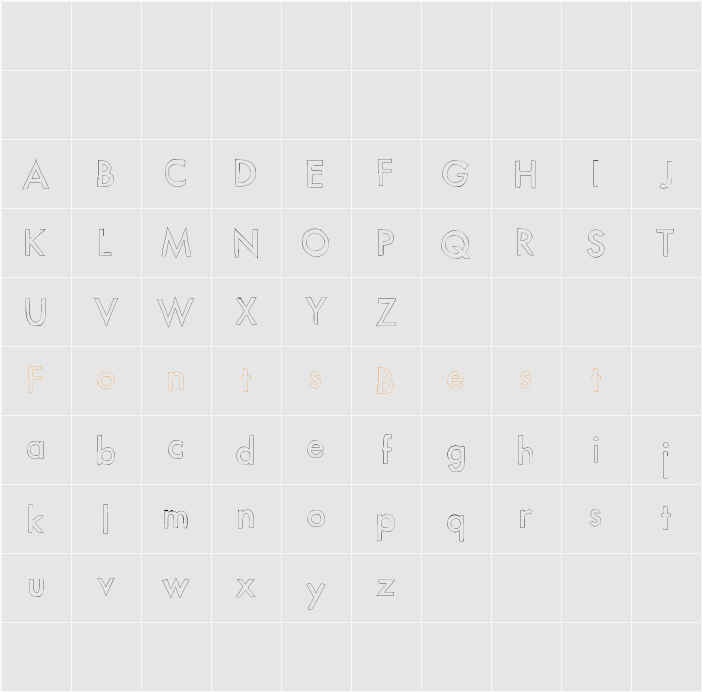 FutureLines Character Map