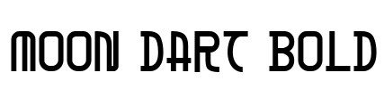 Moon Dart Bold Font Image