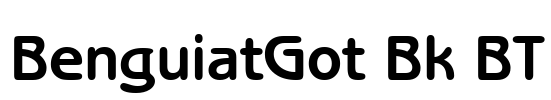 BenguiatGot Bk BT Font Image