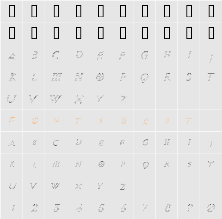 AvalonQuestOutline Character Map