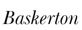 Baskerton Font Image