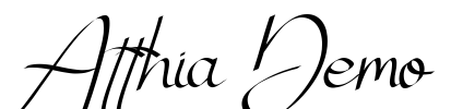 Atthia Demo Font Image