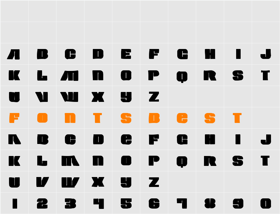 Contour Generator Ink Character Map