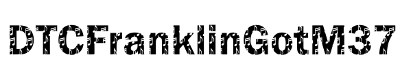 DTCFranklinGotM37 Font Image