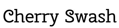 Cherry Swash Font Image