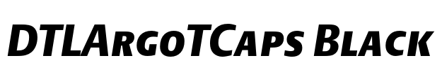 DTLArgoTCaps Black Font Image
