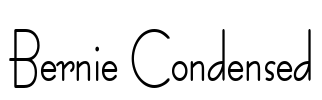 Bernie Condensed Font Image