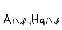 AndyHand Font Image