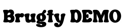 Brugty DEMO Font Image