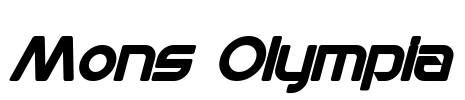 Mons Olympia Font Image