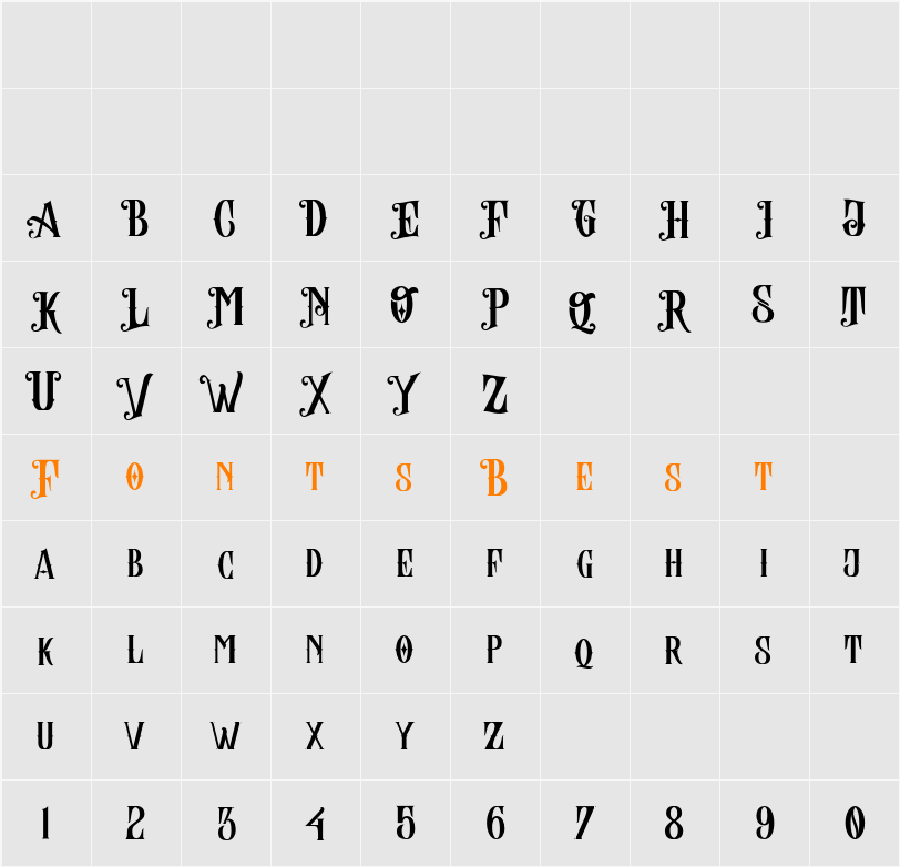 ABHINAYA Free Version Character Map