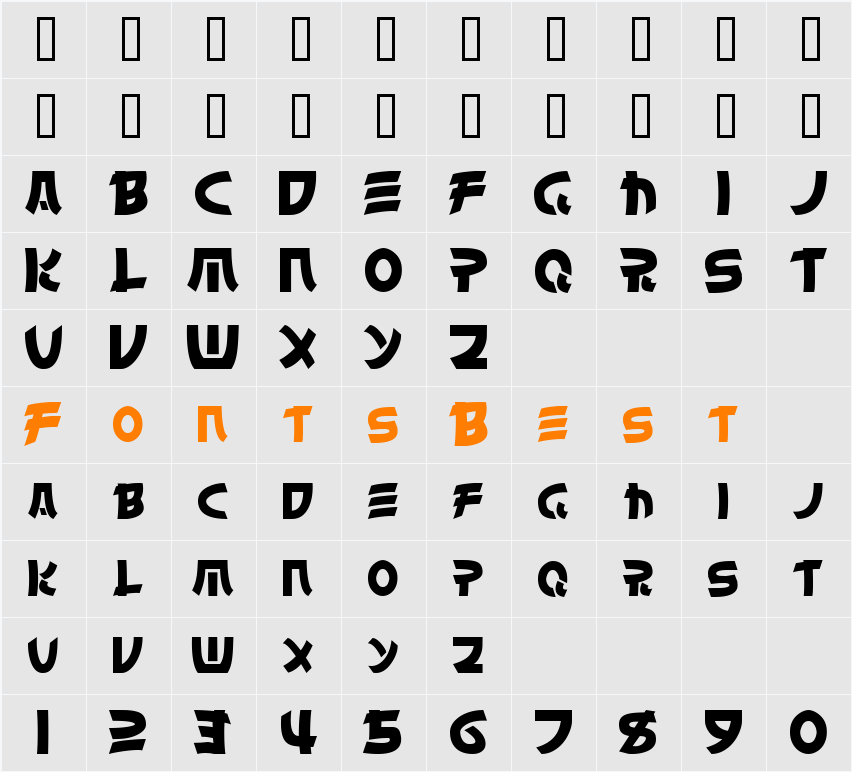 Chinyen Character Map