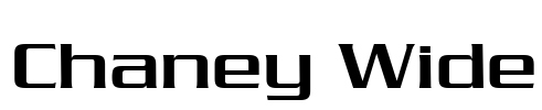 Chaney Wide Font Image