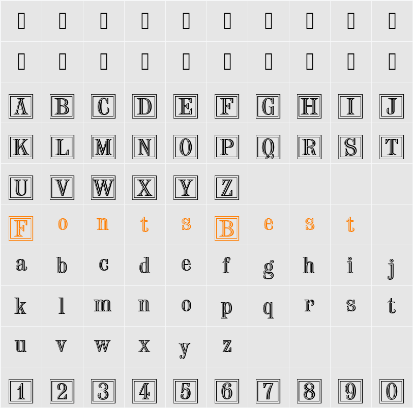 Chisel Becker Ini Character Map