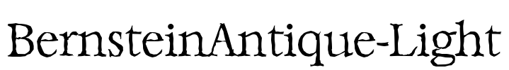 BernsteinAntique-Light Font Image