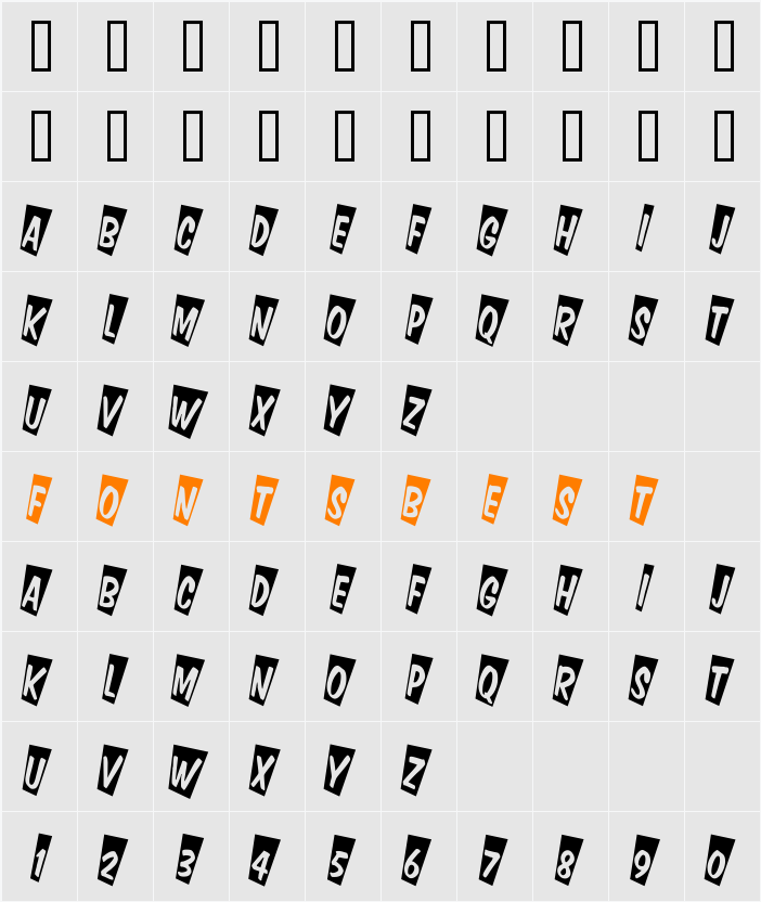 a_DomInoTitulCmTw Character Map