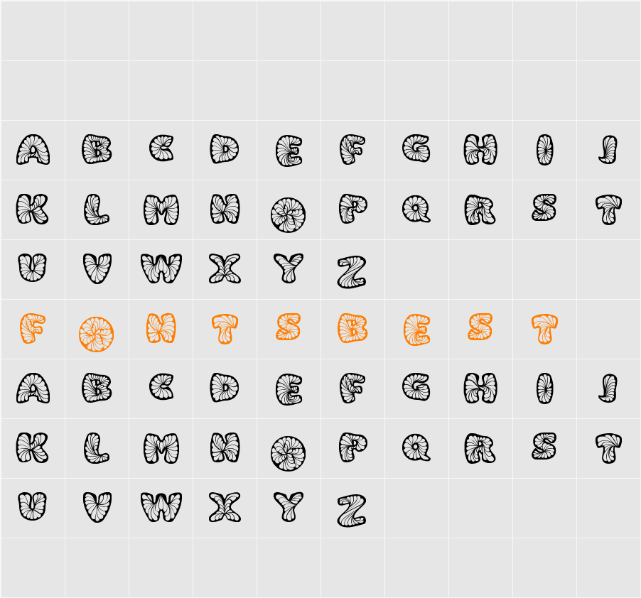 Beigly Character Map