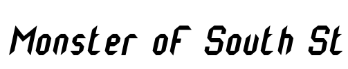 Monster oF South St Font Image