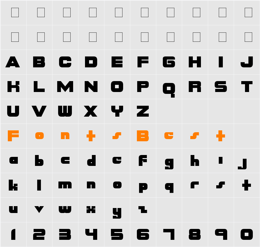 NASDAQER Character Map