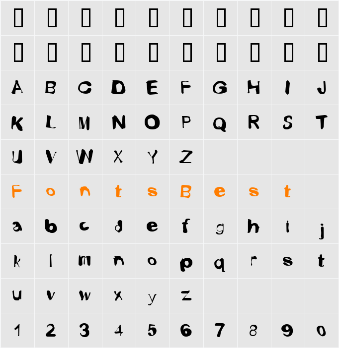JI-Kisses Character Map