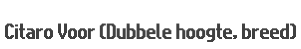 Citaro Voor (Dubbele hoogte, breed) Font Image
