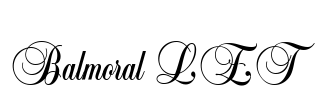 Balmoral LET Font Image
