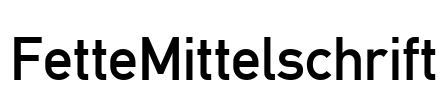 FetteMittelschrift Font Image