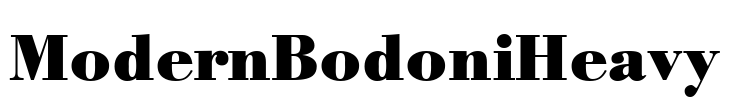 ModernBodoniHeavy