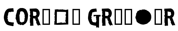 Corpse Grinder Font Image