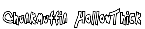 Chunkmuffin HollowThick Font Image