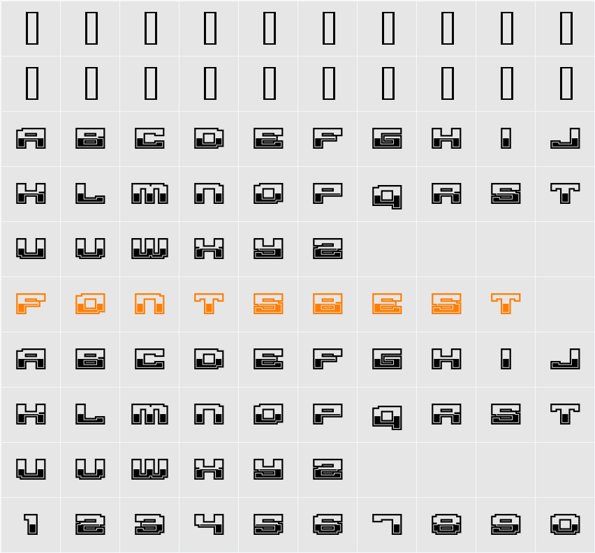 Gargantua BTN Chrome Character Map