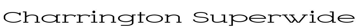 Charrington Superwide Font Image
