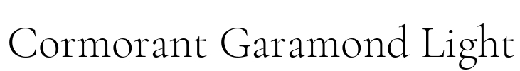 Cormorant Garamond Light