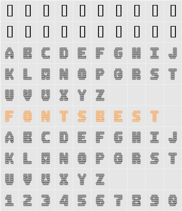 A.M.P. Character Map