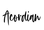 Acordian Font Image