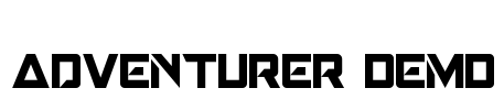 Adventurer Demo Font Image