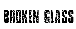 Broken Glass Font Image