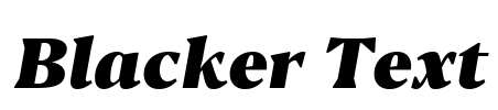 Blacker Text Font Image