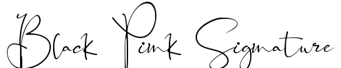 Black Pink Signature