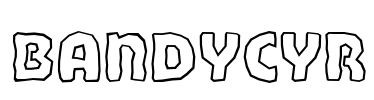 BandyCyr Font Image