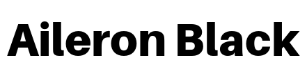 Aileron Black Font Image