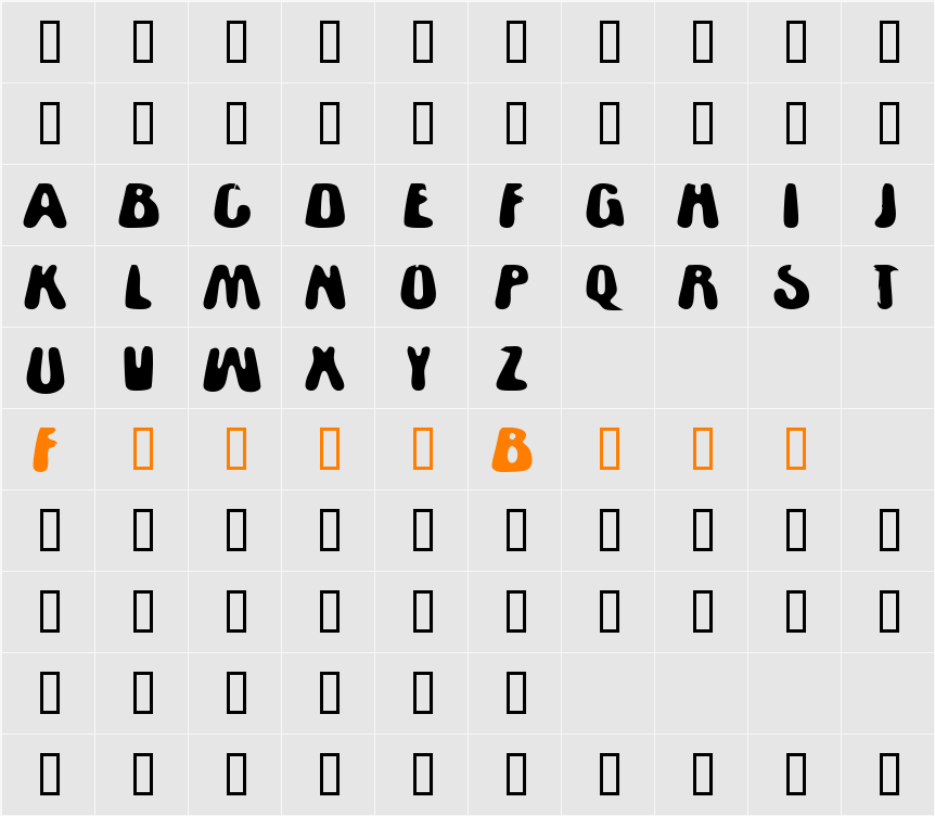 Flatman Character Map