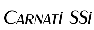Carnati SSi Font Image