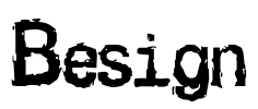 Besign Font Image